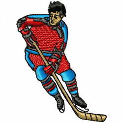 Hockey Embroidery Design 8